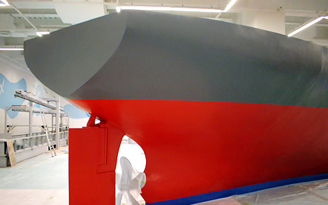 呉市海事博物館大型タンカー模型制作